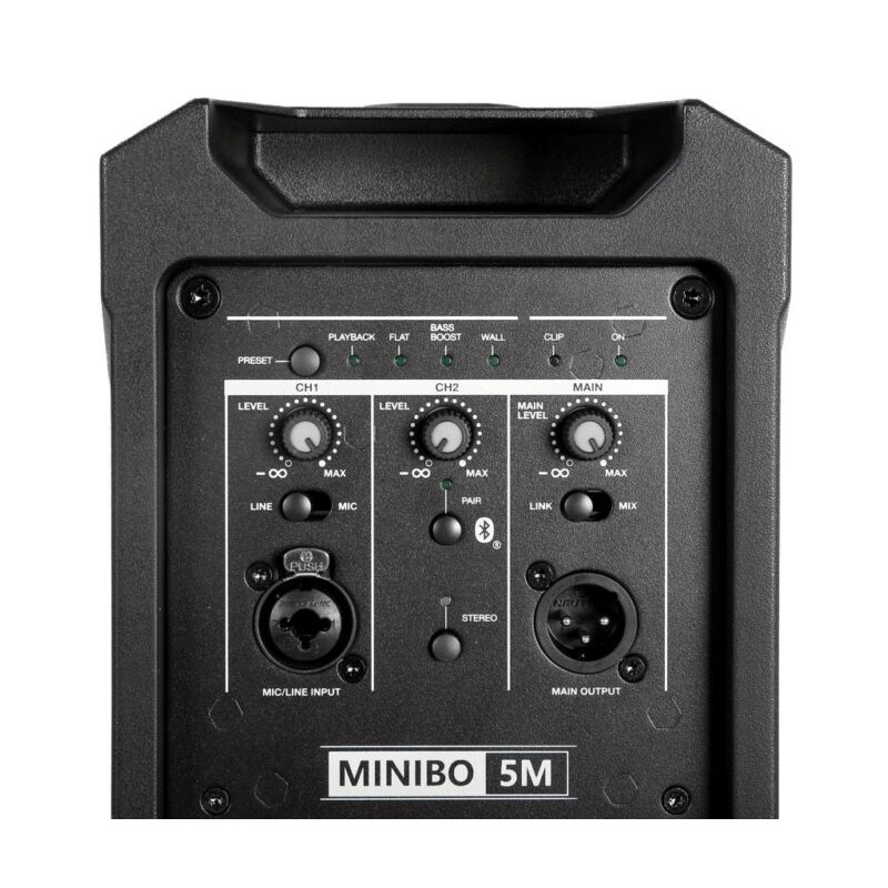 Montarbo MiniBO-5M - Diffusore Attivo 2 Vie con Bluetooth TWS e Mixer Integrato