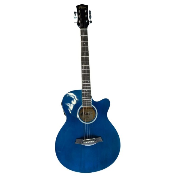 TIGER ACG4-BL Chitarra Elettroacustica Blu - Set Completo per Principianti - Usato
