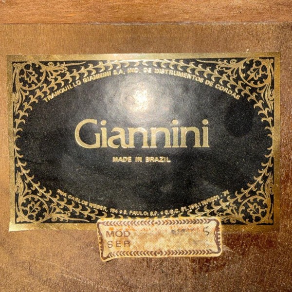 Chitarra Classica Giannini Made in Brasil - Modello Vintage Anni 70 - 3/4 - USATA