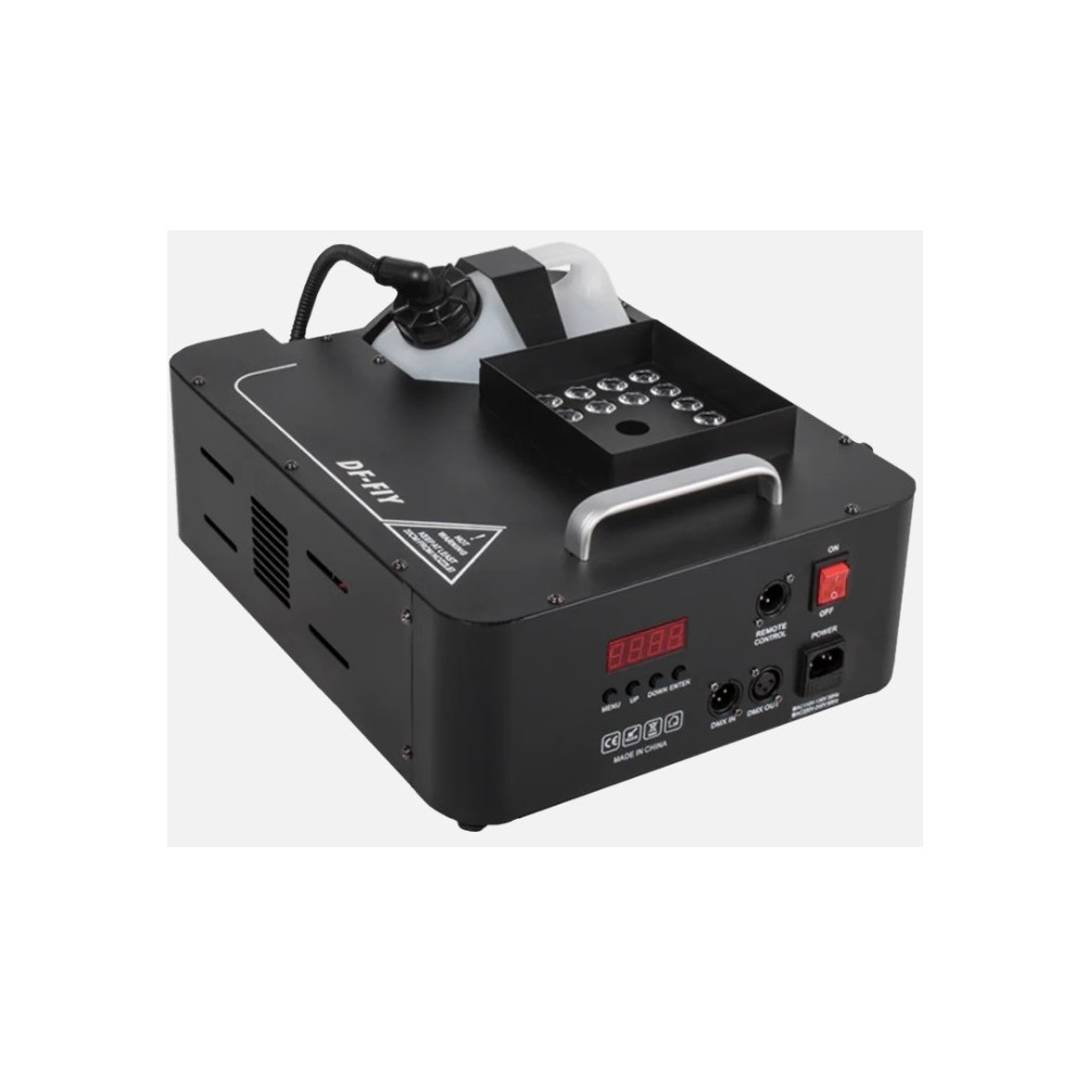 SHEHDS MACCHINA DEL FUMO GETTO VERTICALE 1500W DMX GEYSER LED RGB 24X9W