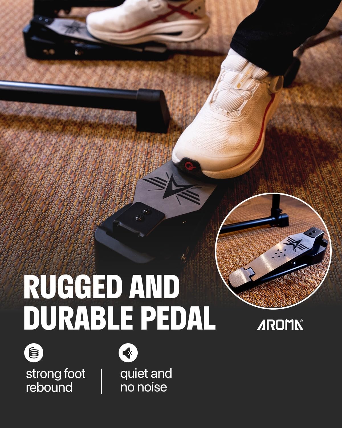 AROMA TDX-18 BATTERIA ELETTRONICA 8 PEZZI CON MODULO SONORO E RACK DI MONTAGGIO