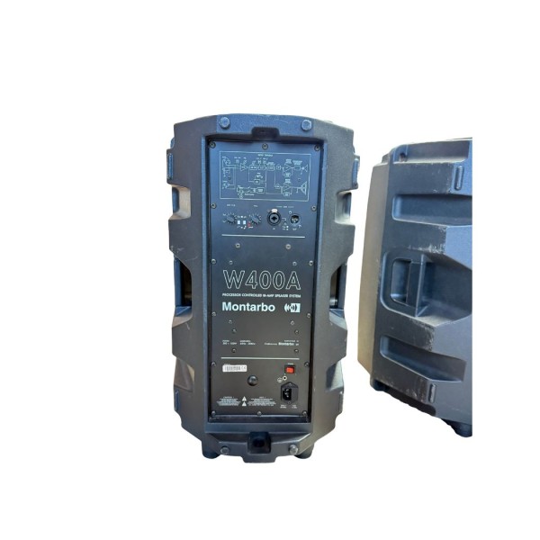 MONTARBO W400A - Coppia Diffusori Attivi Biamplificati Usati