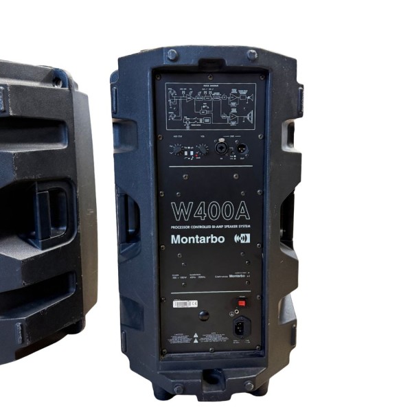 MONTARBO W400A - Coppia Diffusori Attivi Biamplificati Usati