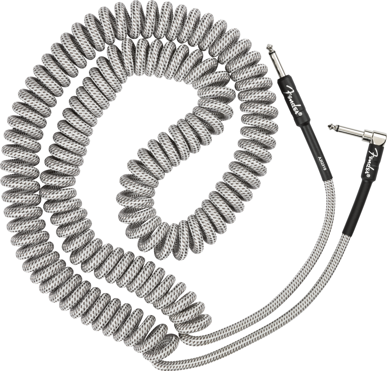 Fender Professional Series Coil Cable, 30', White Tweed