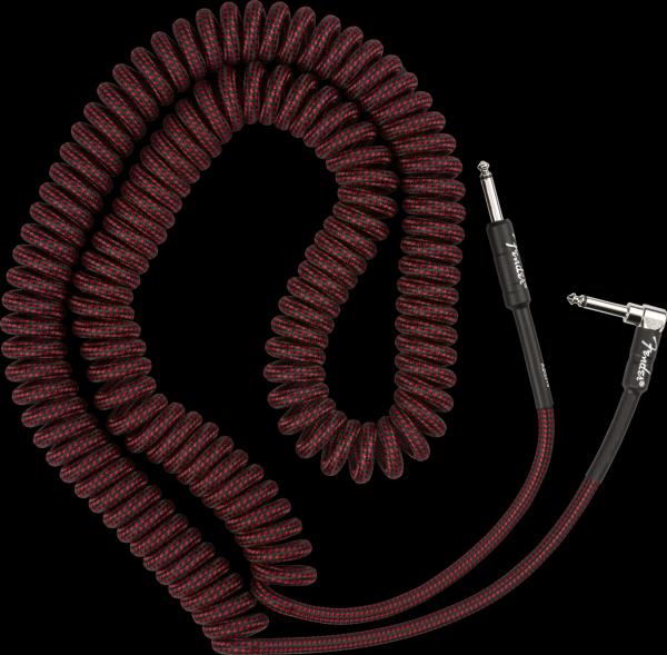 Fender Professional Series Coil Cable, 30', Red Tweed