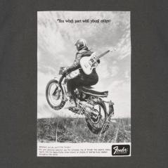Fender Vintage Ad Biker Tee, Graphite, M