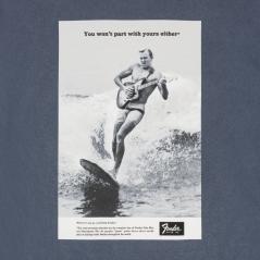 Fender Vintage Ad Surfer Tee, Ocean, M