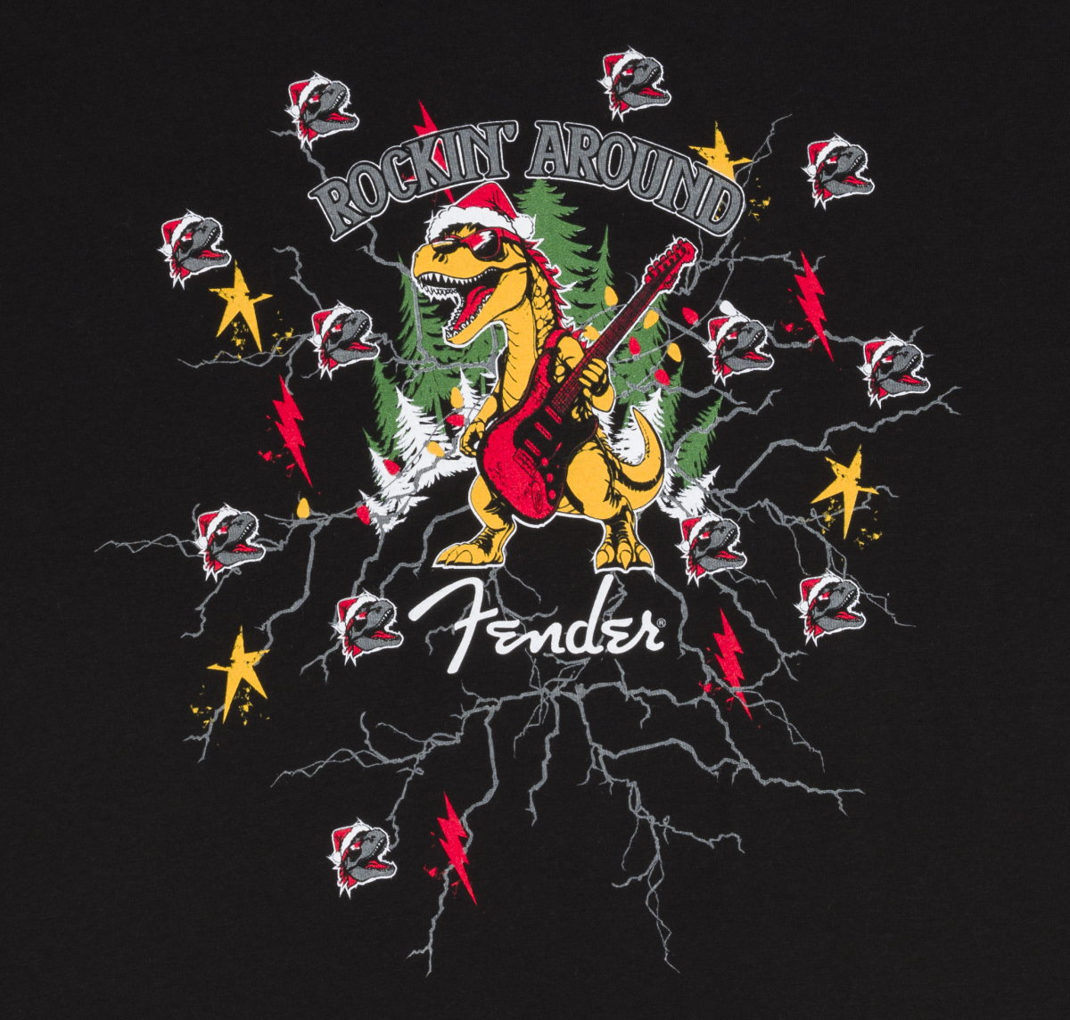Fender 2025 Fender® Ugly Christmas Tee, Black, L