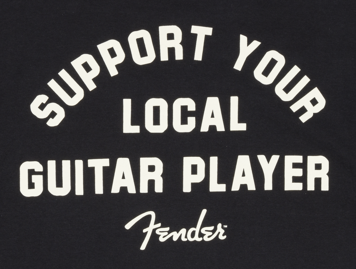 Fender Support Your Local Guitar Player Tee, Black, S