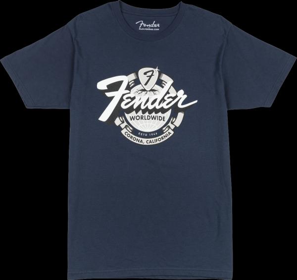 Fender Fender® World Wide Tee, Vintage Navy, M