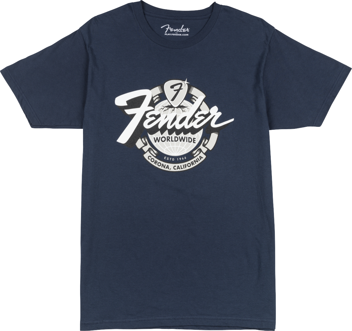 Fender Fender® World Wide Tee, Vintage Navy, M