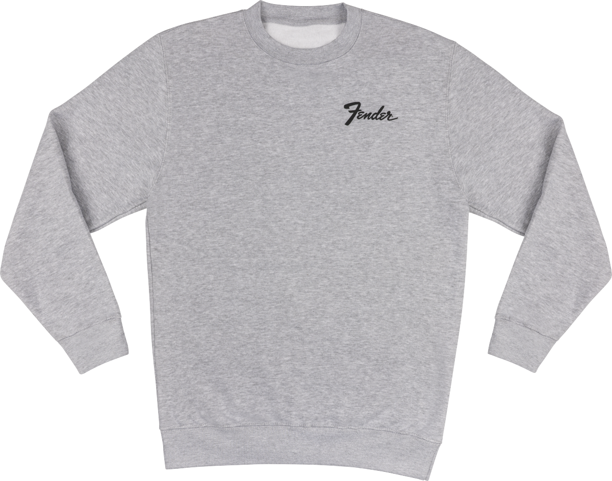 Fender SM Transition Logo Sweatshirt, Athletic Gray, L