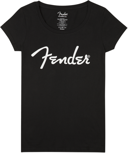 Fender Fender Spaghetti Logo Women's Tee, Black, XL