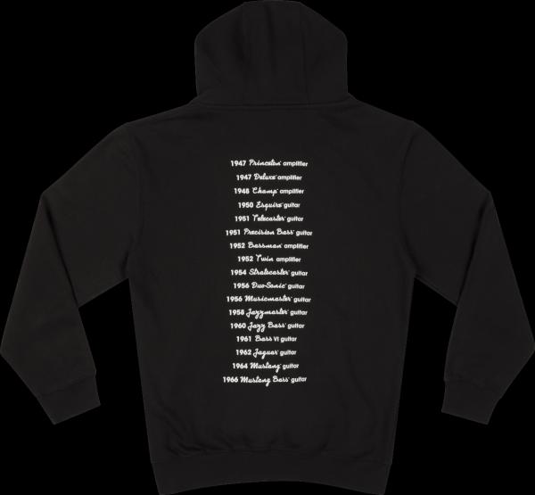 Fender Fender® Logo Date Back Hoodie, Black, XXL