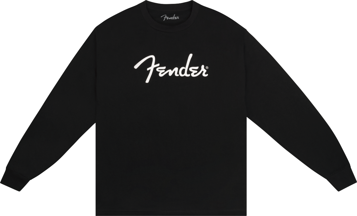 Fender Fender® Spaghetti Logo Long-Sleeve T-shirt, Black, XL
