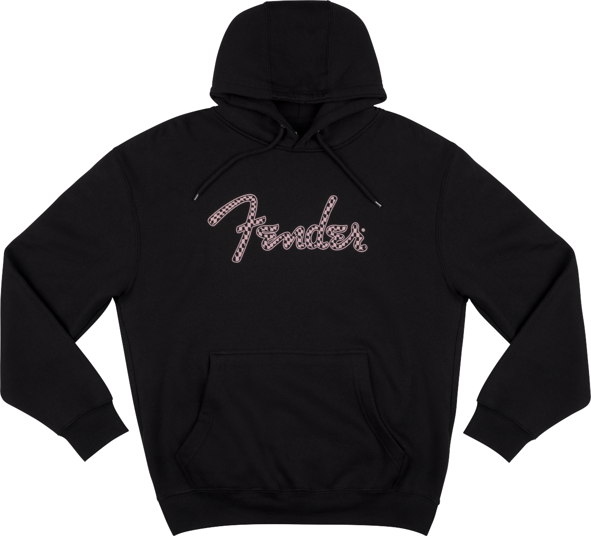 Fender Fender® Spaghetti Logo Wavy Checker Hoodie, Pink Checker, S