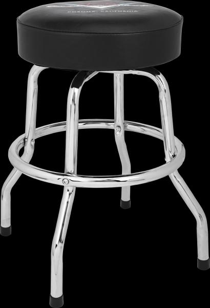 Fender Fender® Custom Shop Chevron Logo Barstool, Black/Chrome, 24"