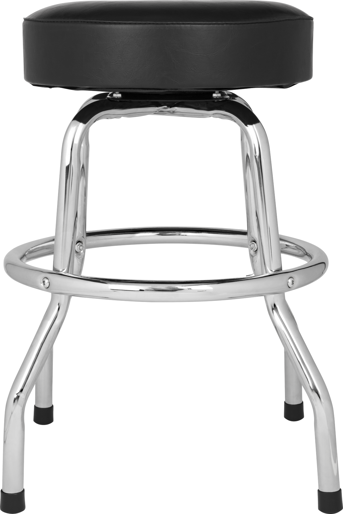 Fender Fender® Custom Shop Chevron Logo Barstool, Black/Chrome, 24"