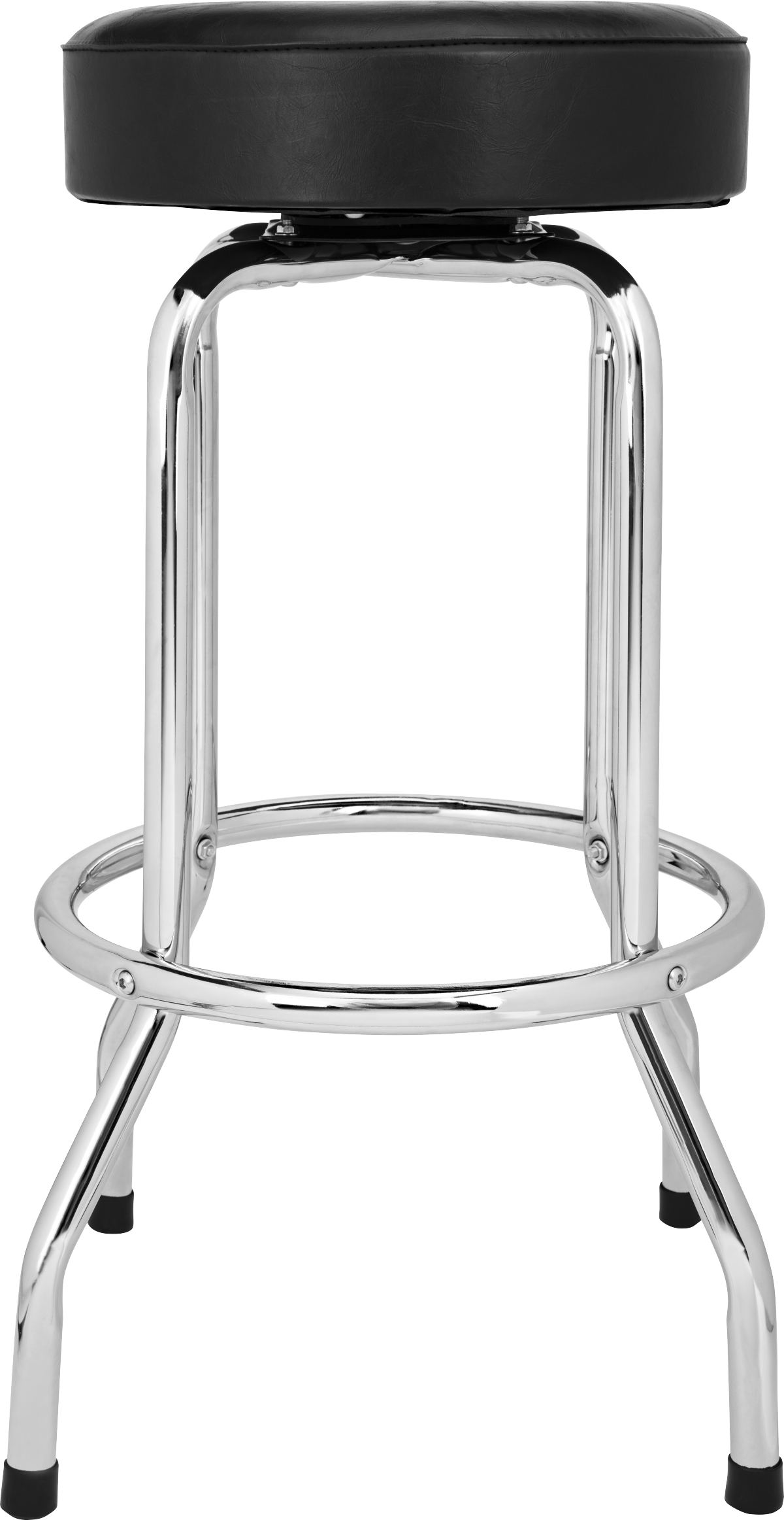 Fender Fender® Custom Shop Chevron Logo Barstool, Black/Chrome, 30"
