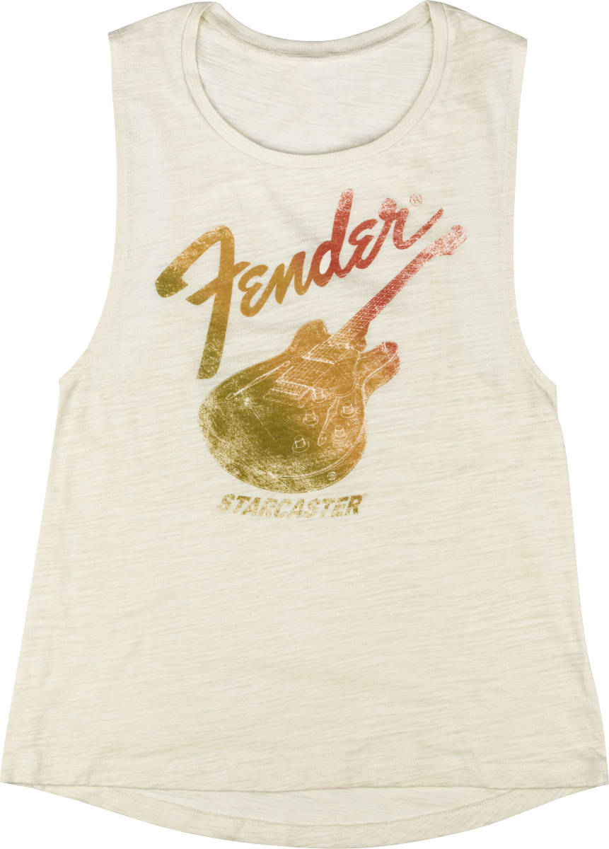 Fender Starcaster Womens Tank, Natural L