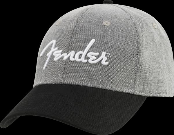 Fender Fender® Hipster Dad Hat, Gray and Black, One Size Fits Most