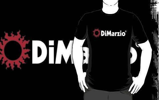 DiMarzio T-Shirt DiMarzio nera c/logo - Taglia L - DD3500BK-L