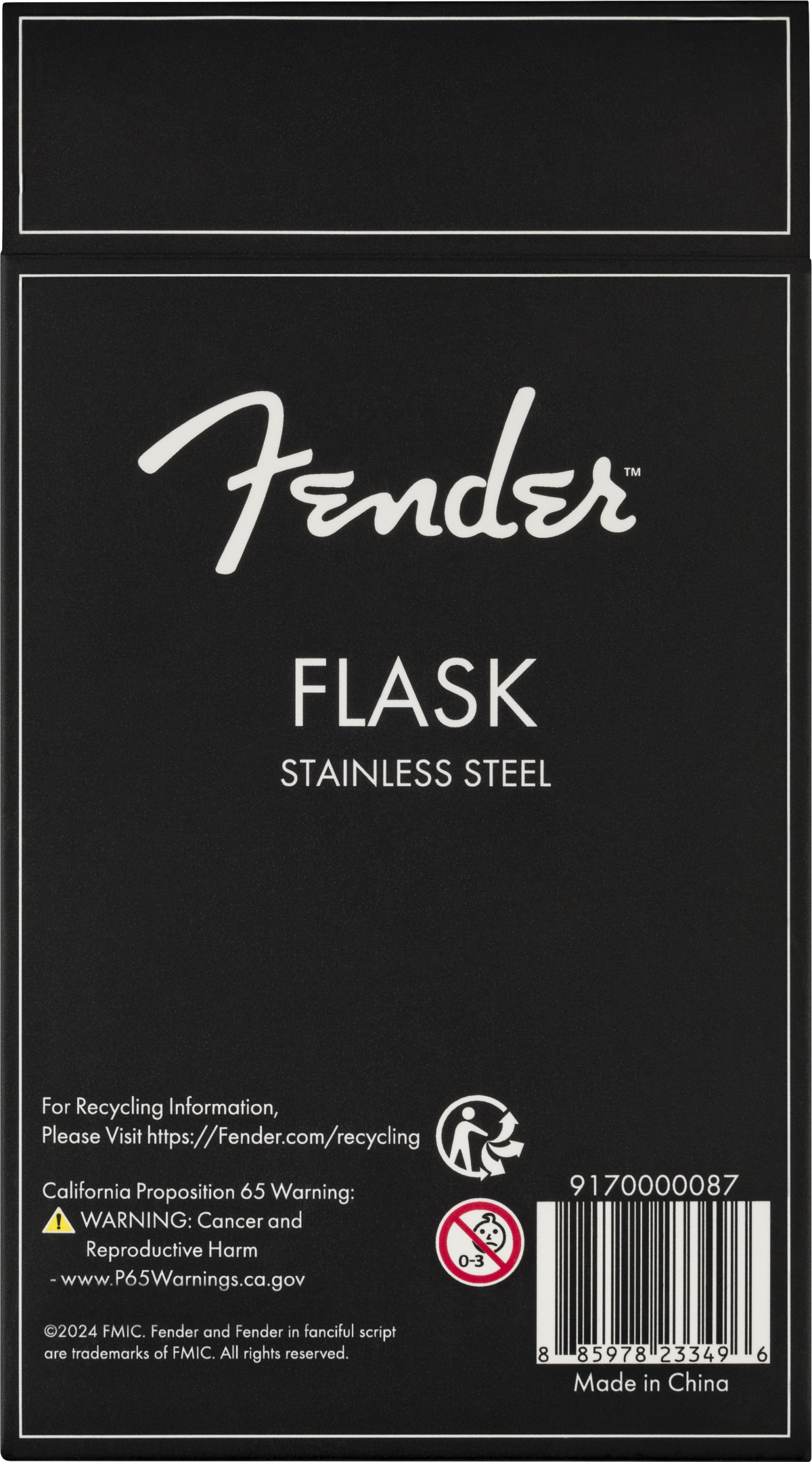 Fender Fender™ Blackout 8oz Flask