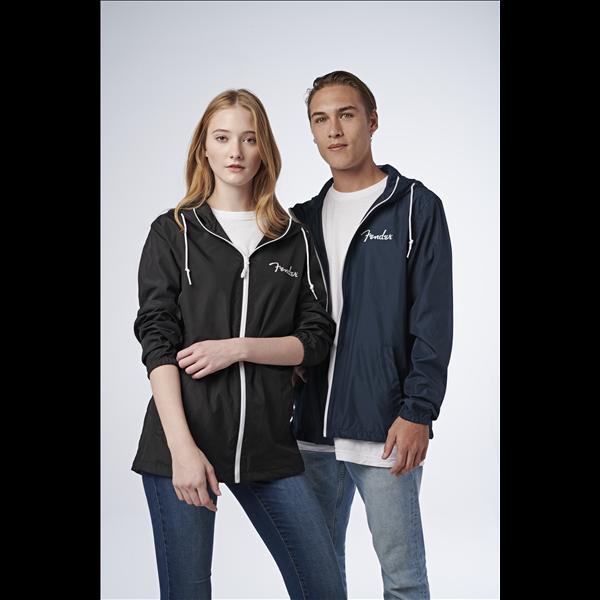 Fender Fender® Spaghetti Logo Windbreaker, Black, S