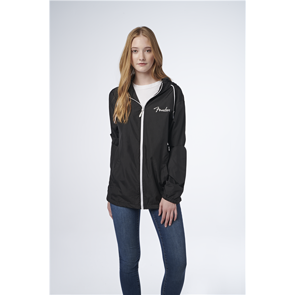 Fender Fender® Spaghetti Logo Windbreaker, Black, S