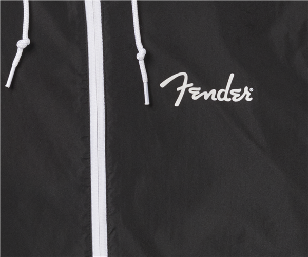 Fender Fender® Spaghetti Logo Windbreaker, Black, S