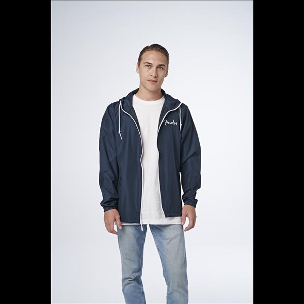 Fender Fender® Spaghetti Logo Windbreaker, Navy, S