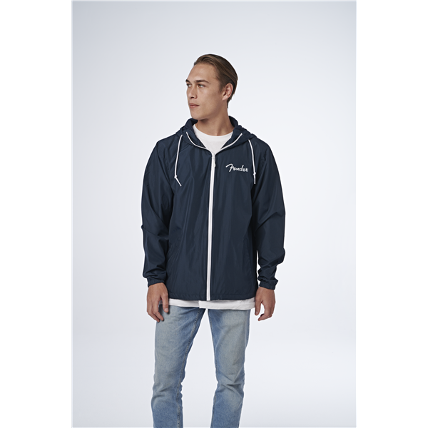 Fender Fender® Spaghetti Logo Windbreaker, Navy, S