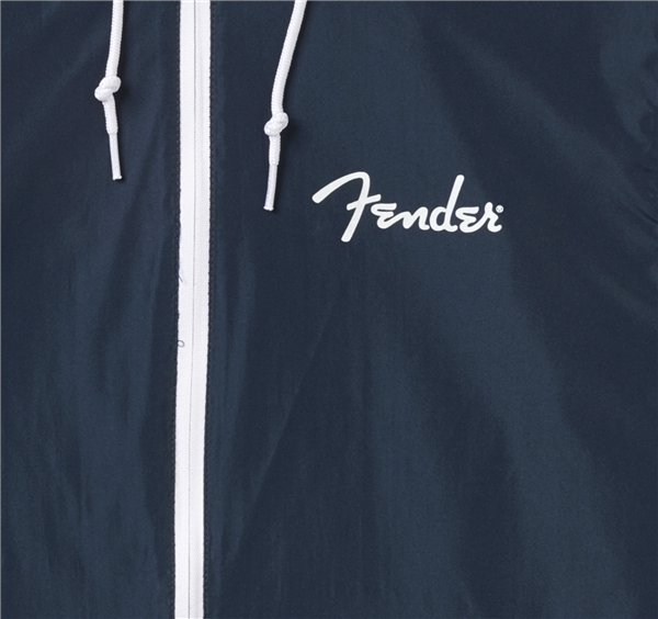 Fender Fender® Spaghetti Logo Windbreaker, Navy, S
