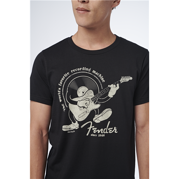 Fender Recording Machine T-Shirt, Black, S