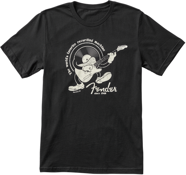 Fender Recording Machine T-Shirt, Black, S