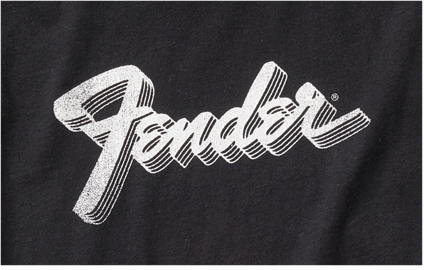 Fender Fender® 3D Logo T-Shirt, Black, S