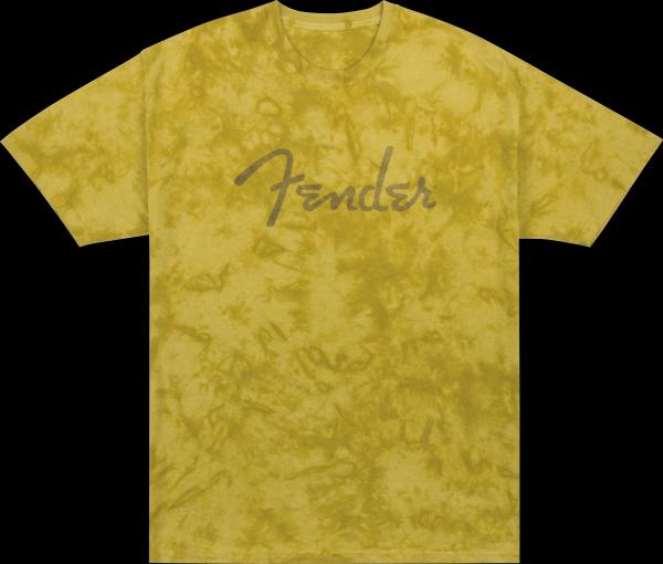 Fender Fender® Spaghetti Logo Tie-Dye T-Shirt, Mustard, M