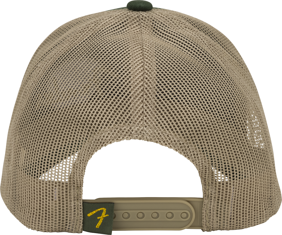 Fender Fender® Globe Pick Patch Hat, Green/Khaki, One Size