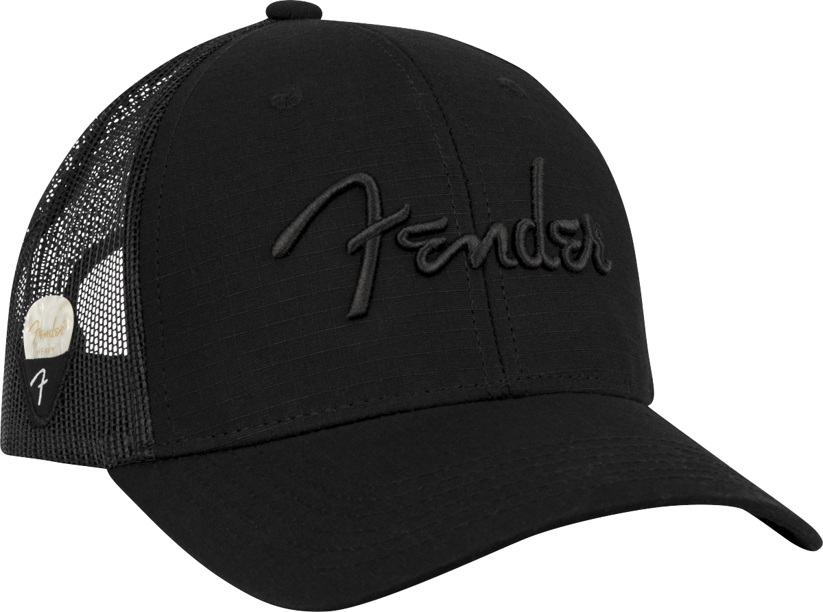 Fender Fender® Snap Back Pick Holder Hat, Black