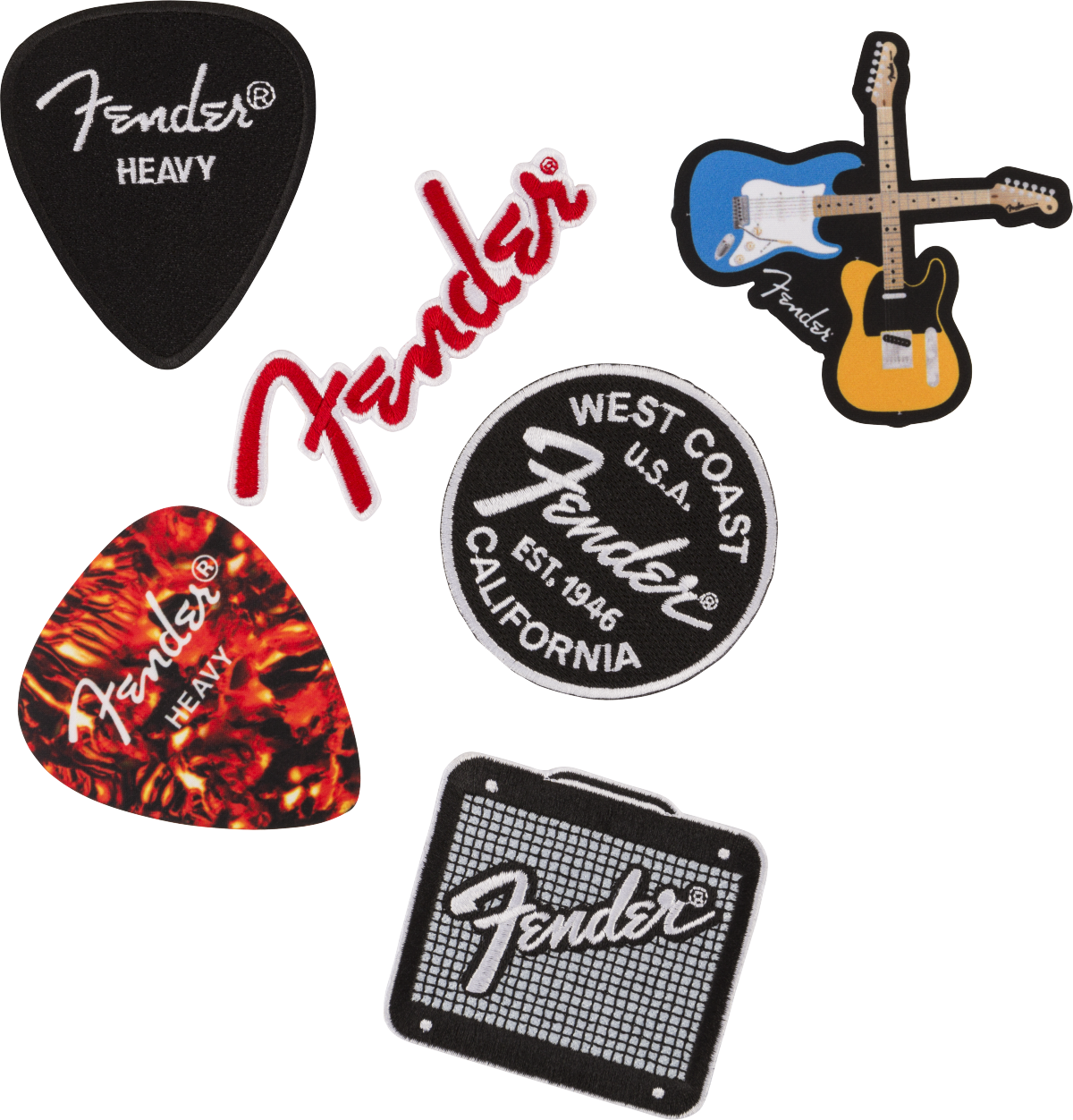 Fender Fender™ Heavy Pick Patch, Tortoiseshell