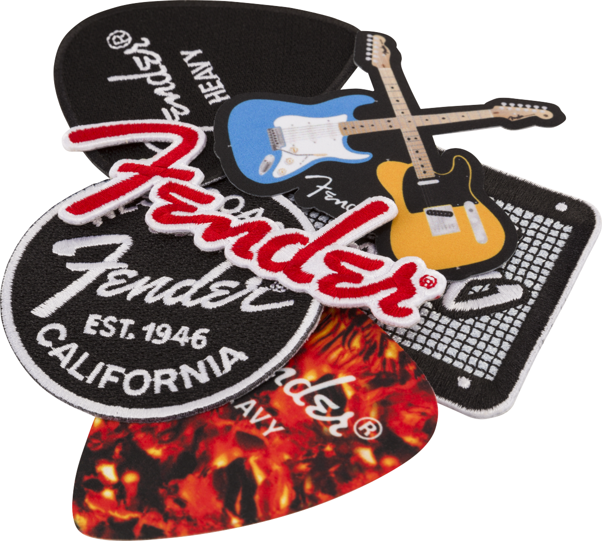 Fender Fender™ Heavy Pick Patch, Black