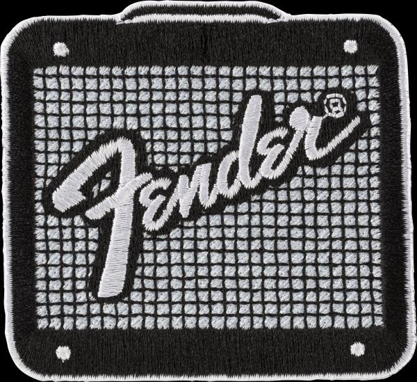 Fender Fender™ Amp Logo Patch, Black and Chrome
