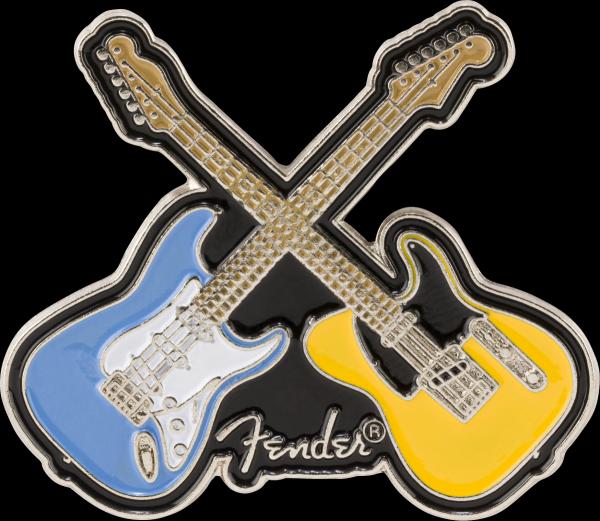 Fender Fender™ Crossed Guitars Enamel Pin, Multi-Color