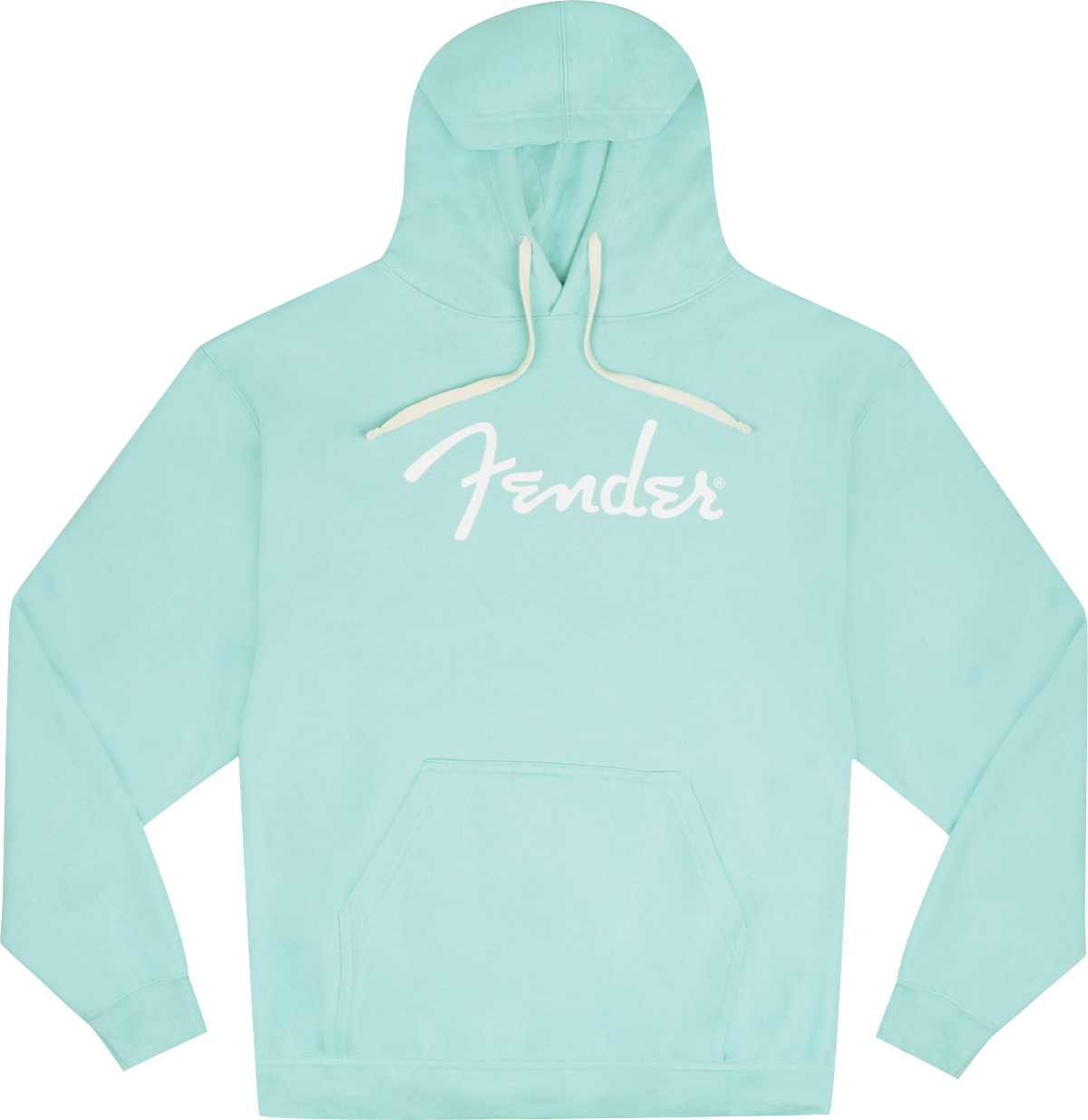 Fender Fender® Spaghetti Logo Hoodie, Daphne Blue, XL