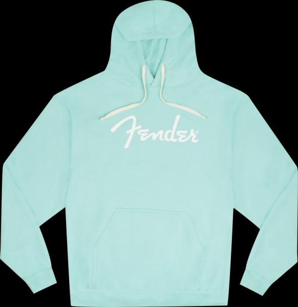 Fender Fender® Spaghetti Logo Hoodie, Daphne Blue, XXL