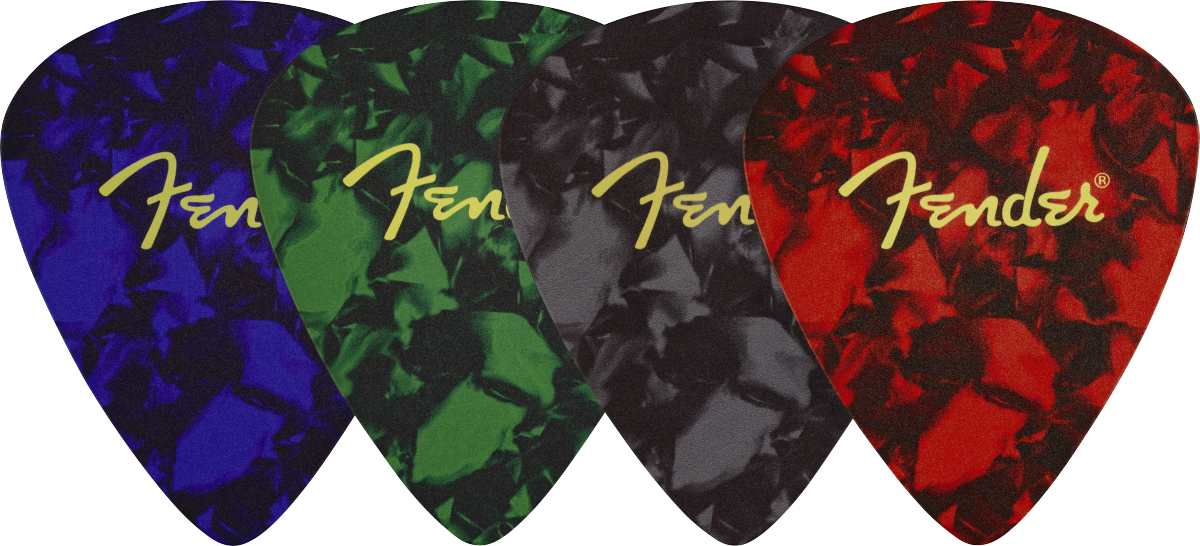 Fender Fender™ Pick Shape Logo Coasters, 4-Pack, Multi-Color