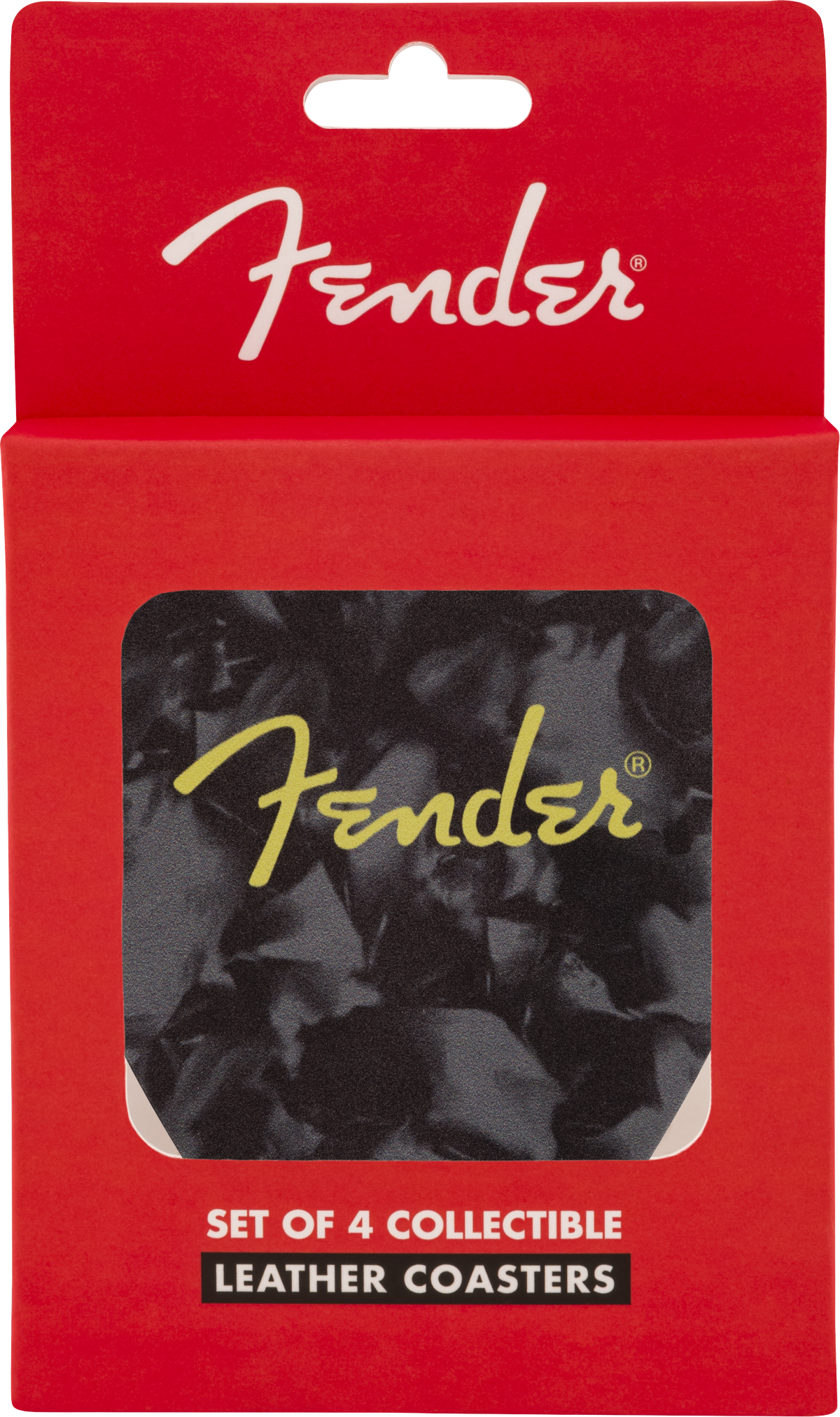 Fender Fender™ Pick Shape Logo Coasters, 4-Pack, Multi-Color