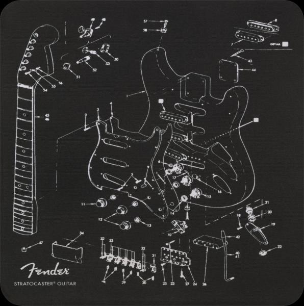 Fender Fender™ Mousepad, Exploded Strat