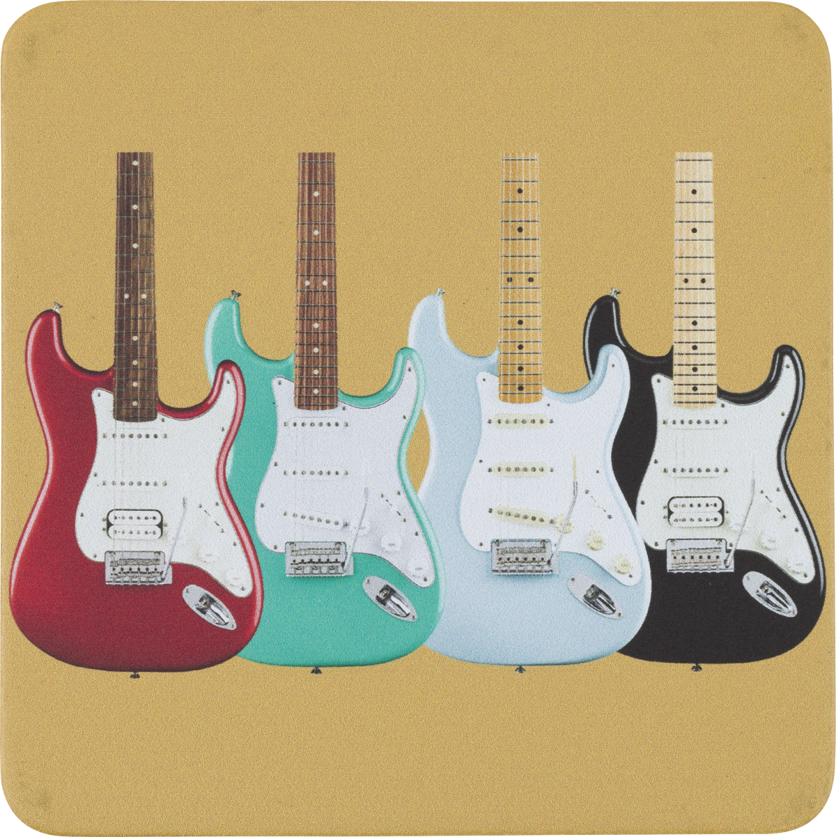 Fender Fender® Stratocaster™ Modern Design Coaster Set