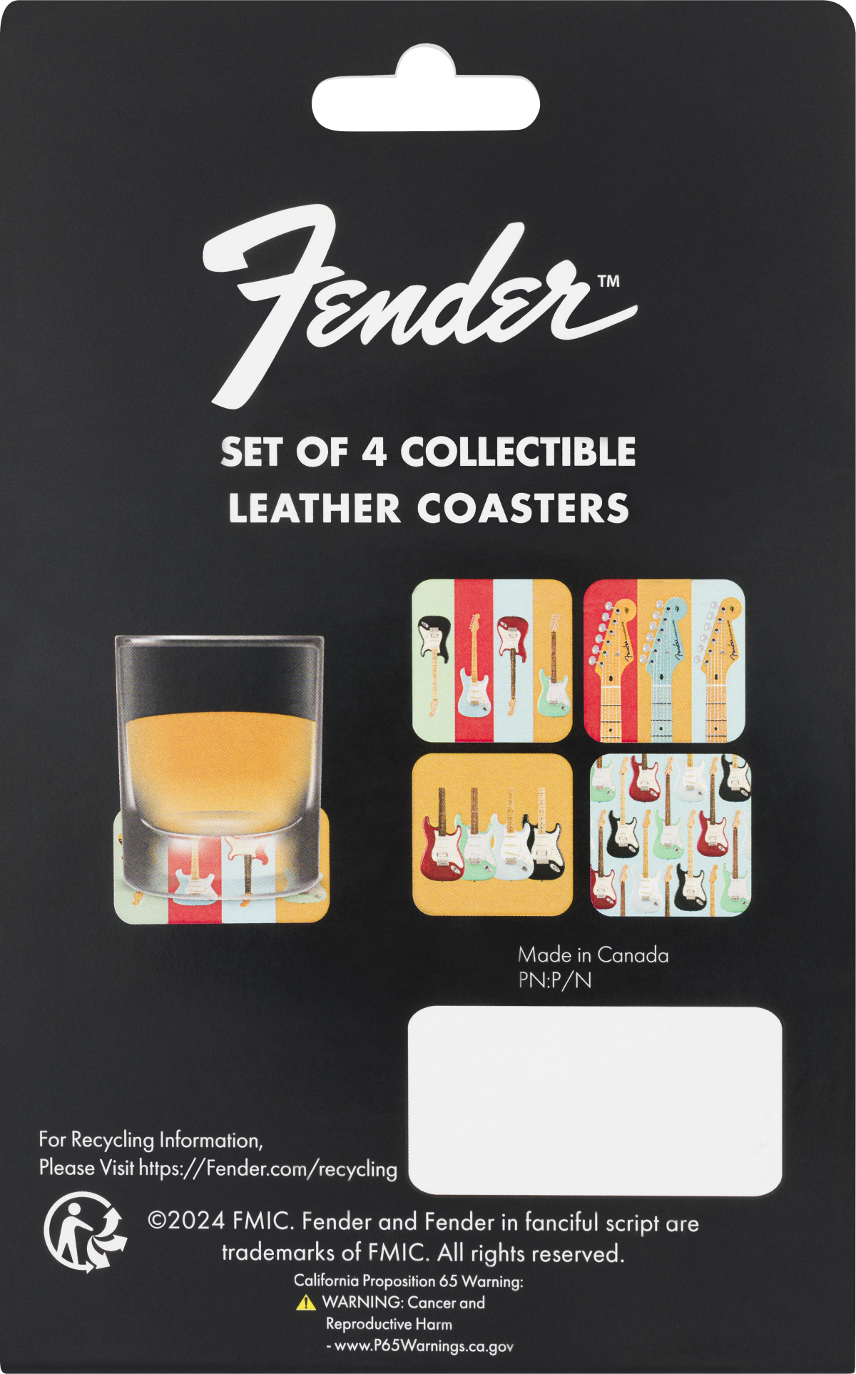Fender Fender® Stratocaster™ Modern Design Coaster Set